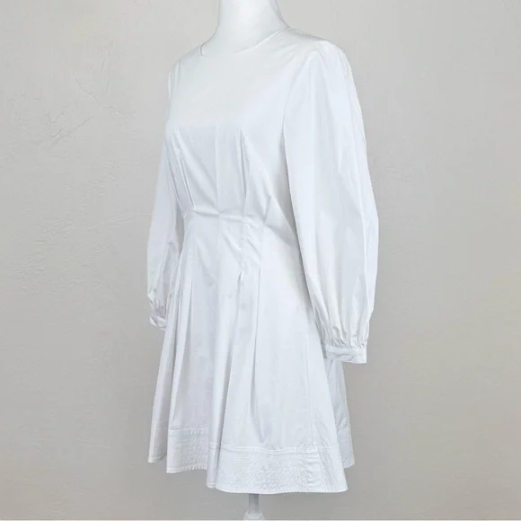 Veronica Beard Torres Corset-Waist Dress White Size 8 $498 MSRP - Picture 11 of 16